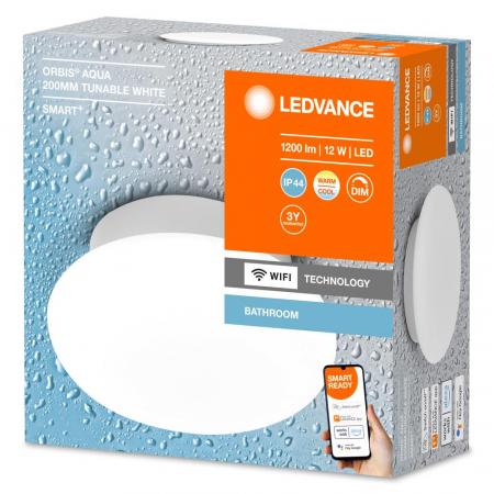 LEDVANCE SMART+ WIFI Orbis Aqua Runde Badezimmer Deckenlampe